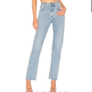 Agolde Cherie High Rise Straight Jeans in Merit Size 29